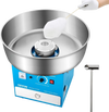 VEVOR Electric Cotton Candy Machine, 1000W Commercial Candy Floss Maker with 20.5 in Stainless Steel Bowl, Sugar Scoop, and Drawer, Easy Home Use, Perfect for Kids Birthday, Family Party, Blue