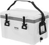 VEVOR Portable Cooler, 26 QT Hard Cooler with Ice Retention, Heavy-Duty Handles and Strap, Lightweight Rigid Material Insulated Portable Cooler, Suitable for Family Picnics and Short Trips