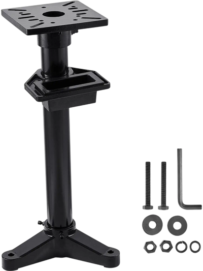 VEVOR Bench Grinder Stand, Heavy-Duty Bench Grinder and Vise Floor Pedestal with 10.6