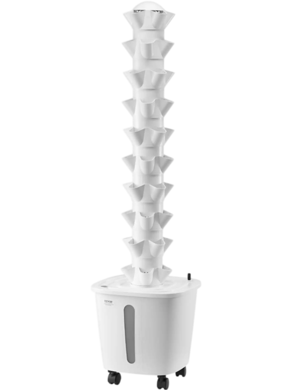 VEVOR Hydroponic Growing System, 50 Pods Vertical 10 Tiers Hydroponic Tower, Rolling Hydronic Garden with Water Pump & Wheels, Indoor Plants Germination Kit for Herbs Fruits & Vegetables