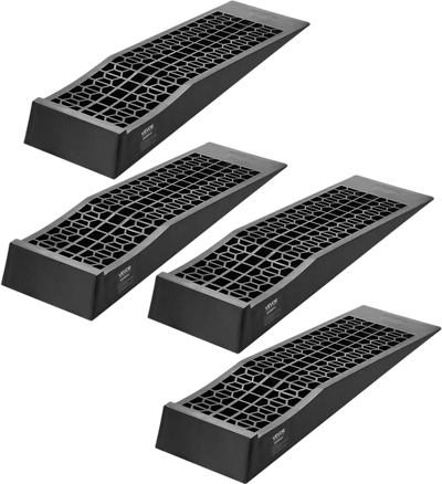 VEVOR Car Ramps, 4 PCS 20000 lbs GVW Capacity, 2.56 in Lift Height, Portable Low Profile Car Service Ramps for Home Garage Maintenance & Oil Changes, Heavy Duty for Low Chassis Vehicle & Support Jack