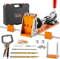 VEVOR Pocket Hole Jig Kit, 34 Pcs Pocket Hole Jig System with 11