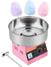 VEVOR Cotton Candy Machine Commercial, 1000W Electric Candy Floss Maker, Easy Use with 15 inch Stainless Steel Bowl and Sugar Scoop, Makes Hard Candy for Home Kids Birthday, Family Party, Pink