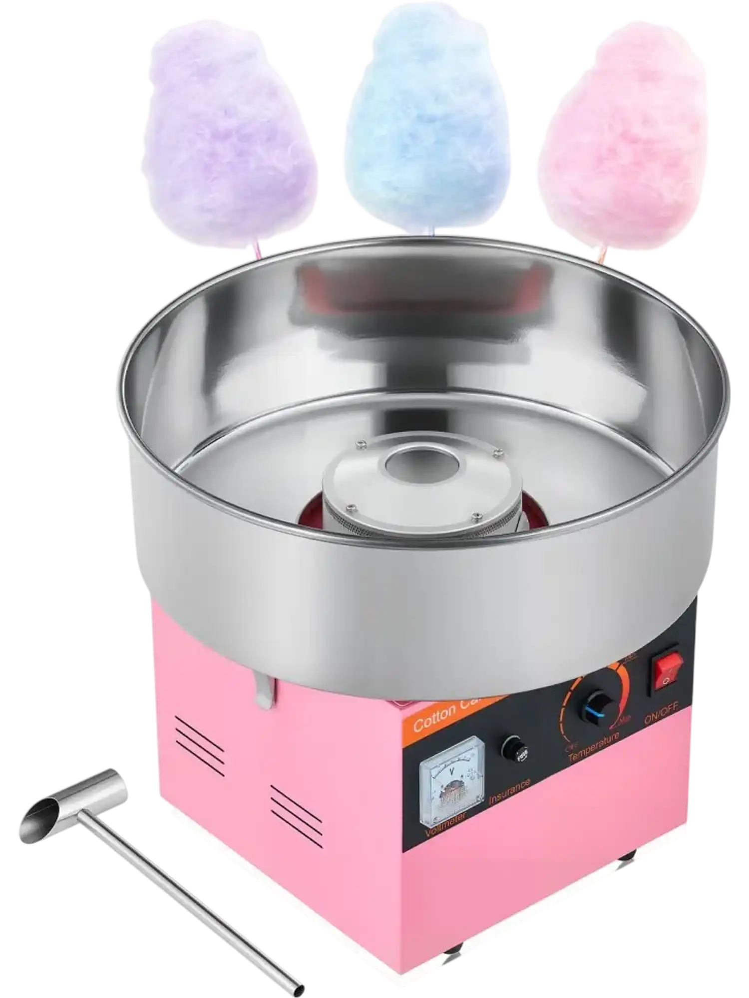 Vevor Cotton Candy Machine Commercial 1000W Electric Candy Floss Maker Pink New