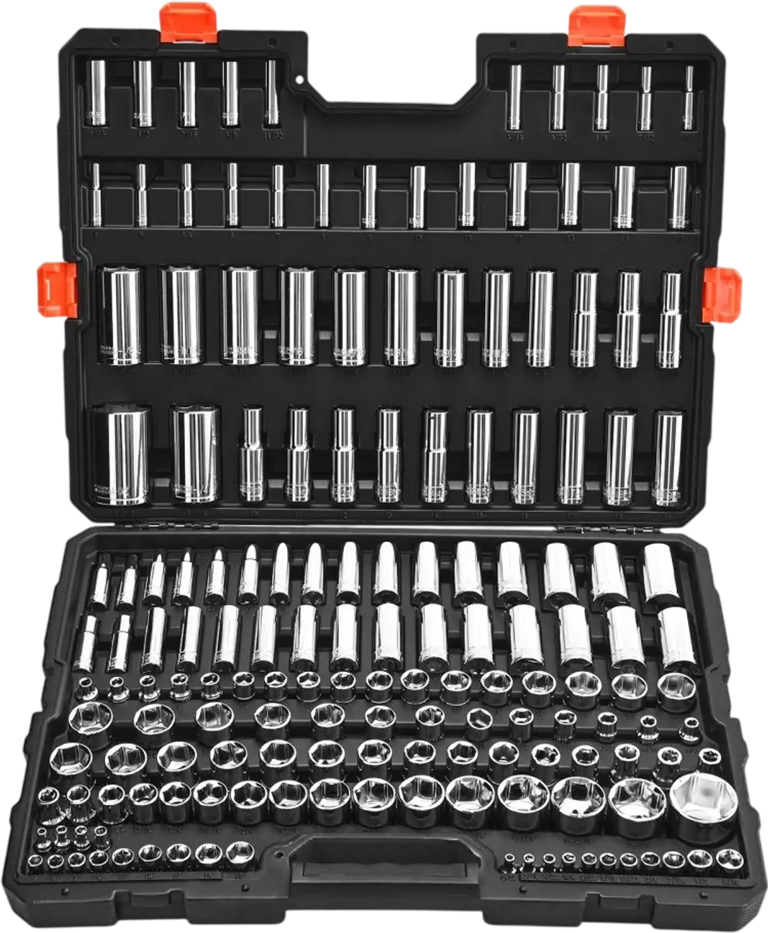 Vevor Socket Set 163-Piece SAE and Metric Deep and Standard Mechanic Tool Kit with Storage Case New