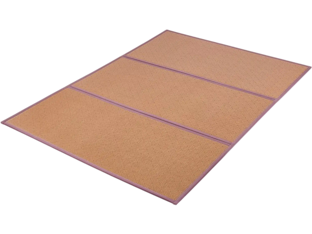 VEVOR Japanese Tatami Mat, 80 x 55 in Foldable Handwoven Natural Rattan Tatami Mat, Non-Slip & Easily Cleaned Japanese Tatami Floor Mat, Summer Breathable Sleeping Mat for Meditation Yoga Relaxation