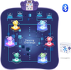 VEVOR Dance Mat, 6-Button Dance Mixer Rhythm Step Play Mat, Electronic Dance Pad with Wireless Bluetooth, LED Lights, 5 Game Modes, Adjustable Volume, Built-in Music, Toys Gifts for 3+ Year Old Girls