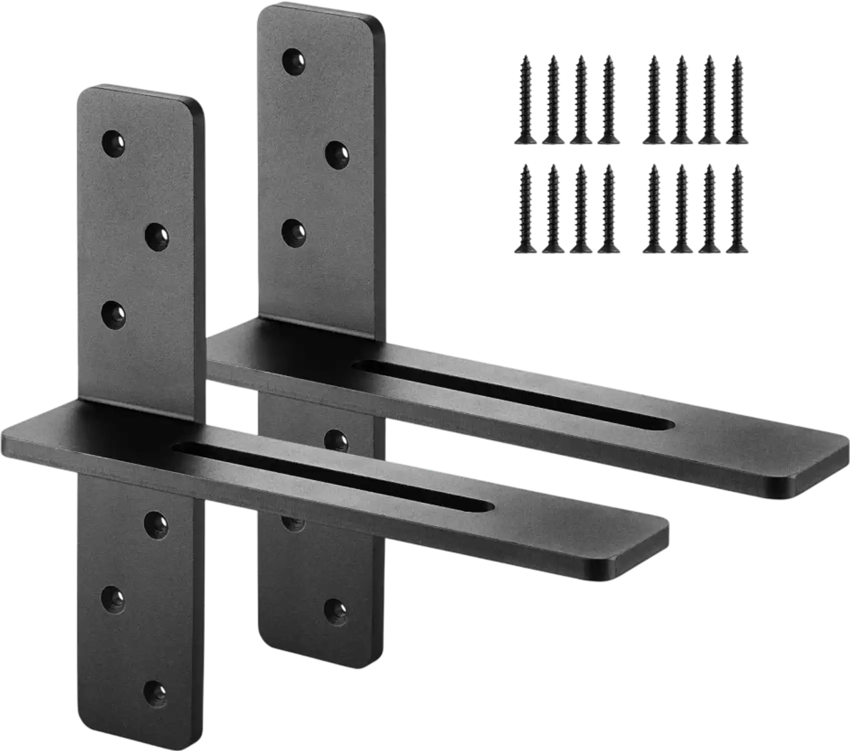 Vevor Shelf Brackets Heavy-Duty Floating T-Shaped 12