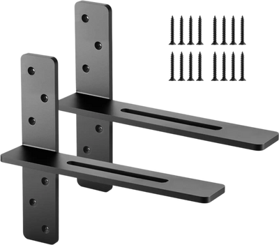 Vevor Shelf Brackets T-Shaped Heavy Duty Floating 14