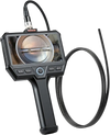 VEVOR Triple Lens Endoscope with Light, 5" HD IPS Screen Industrial Borescope Camera, 8 + 2 LED Lights, 8X Zoom, 5000mAh, IP67 Waterproof Inspection Snake Camera for Automotive, Plumbing (4.9FT Cable)