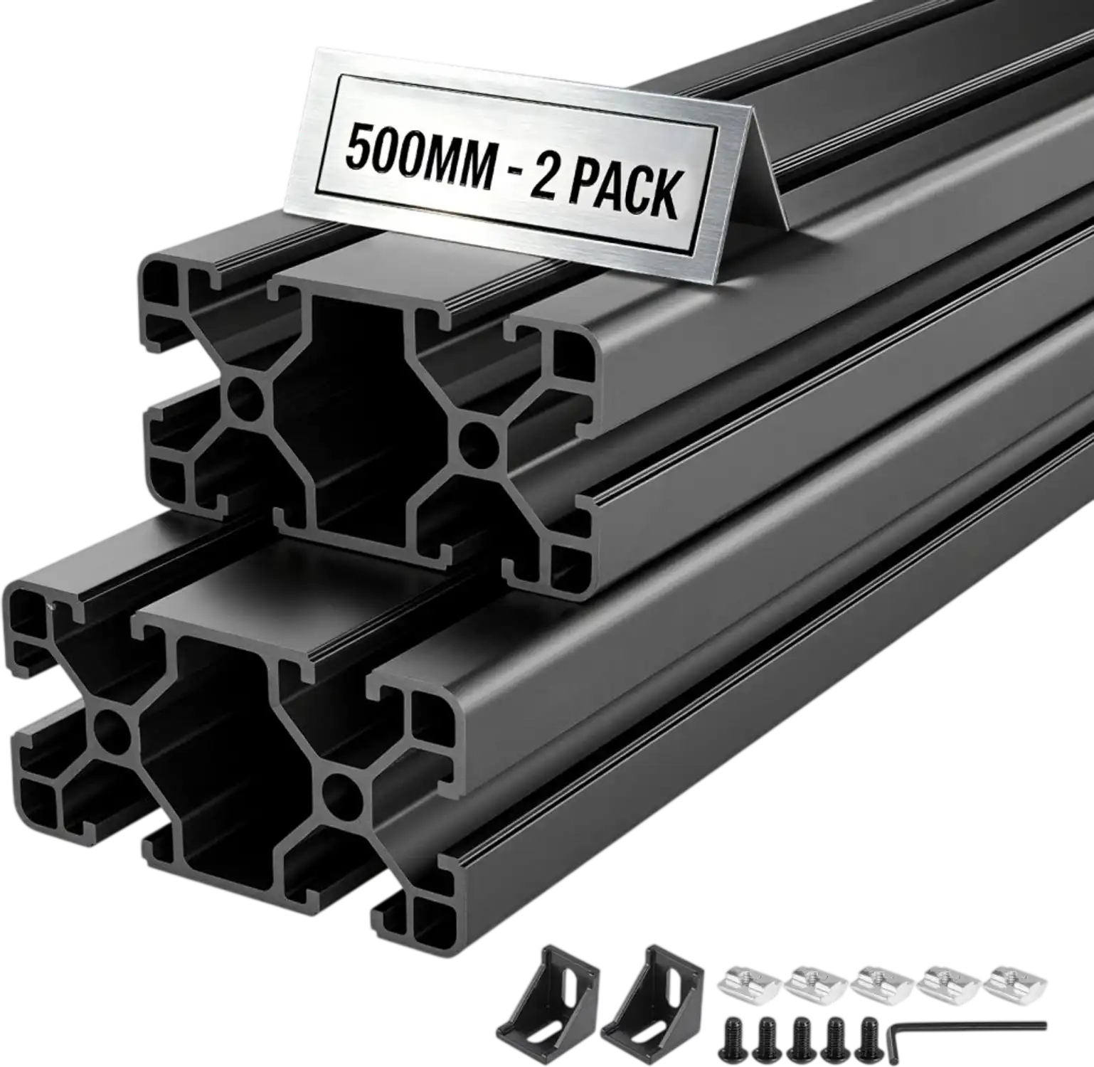 Vevor Aluminum Extrusion Linear Rail 2-Piece 19.69