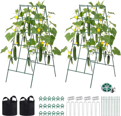 Vevor Cucumber Trellis A-Frame Garden Trellises 4-Pack 46.06