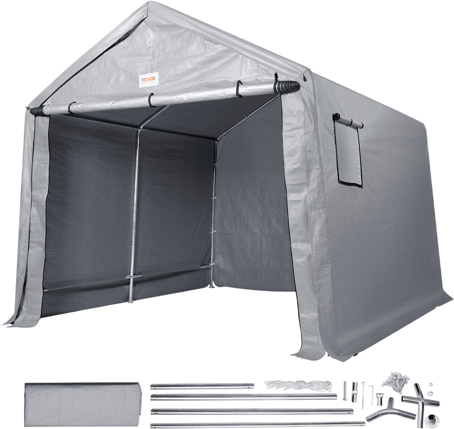 Vevor Outdoor Storage Shed 10 x 10 ft. with Roll-up Door Waterproof New