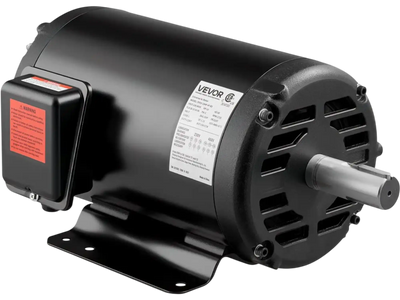 VEVOR 10 HP Electric Motor, 1770RPM Air Compressor Motor, CW/CCW Rotation, 1.375 inch Shaft Diameter, 3.88inch Shaft Length, 40N.m Torque, Three-Phase, 230V/460V, ODP Cooling, 215T Frame