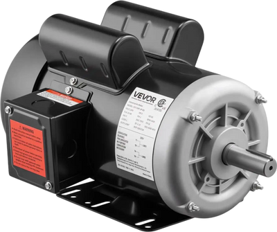 VEVOR 5 HP Electric Motor, 3450RPM Air Compressor Motor, CW/CCW Rotation, 0.875 inch Shaft Diameter, 2.25inch Shaft Length, 10.14N.m Torque, Single-Phase, 230V, TEFC Cooling
