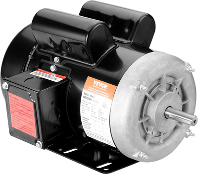 VEVOR 1.5HP Electric Motor 3450 rpm, AC 115V/230V, 56 Frame, Air Compressor Motor Single Phase, 5/8