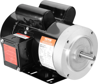 VEVOR 1.5HP Electric Motor 3450 rpm, AC 115V/230V, 56C Frame, Air Compressor Motor Single Phase, 5/8