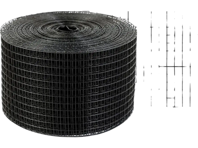 VEVOR 8 inch x 100ft Solar Panel Bird Guard, Critter Guard Roll Kit with Rust-proof PVC Coating, Solar Panel Guard with 50pcs Tire Wires, 1/2 inch Wire Roll Mesh