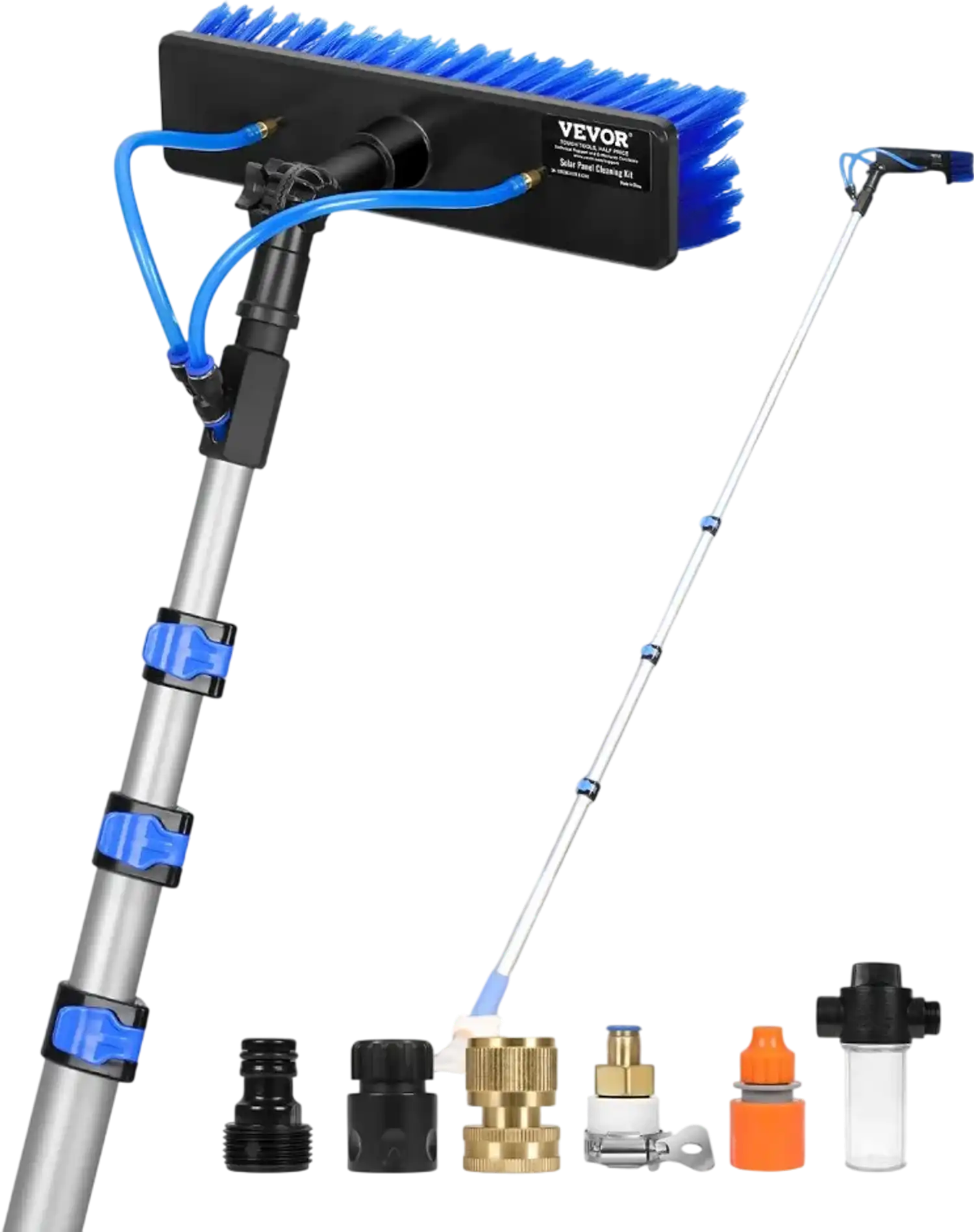 Vevor Water Fed Pole Kit 20' Solar Panel Cleaning Pole New