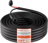 VEVOR 30FT Solar Panel Extension Cable, 10 AWG, Solar Panel Wire with Flame Retardant Protective Sleeving, Female and Male Connectors, IP67 Waterproof PV Wire, for Outdoor Automotive RV, Black & Red