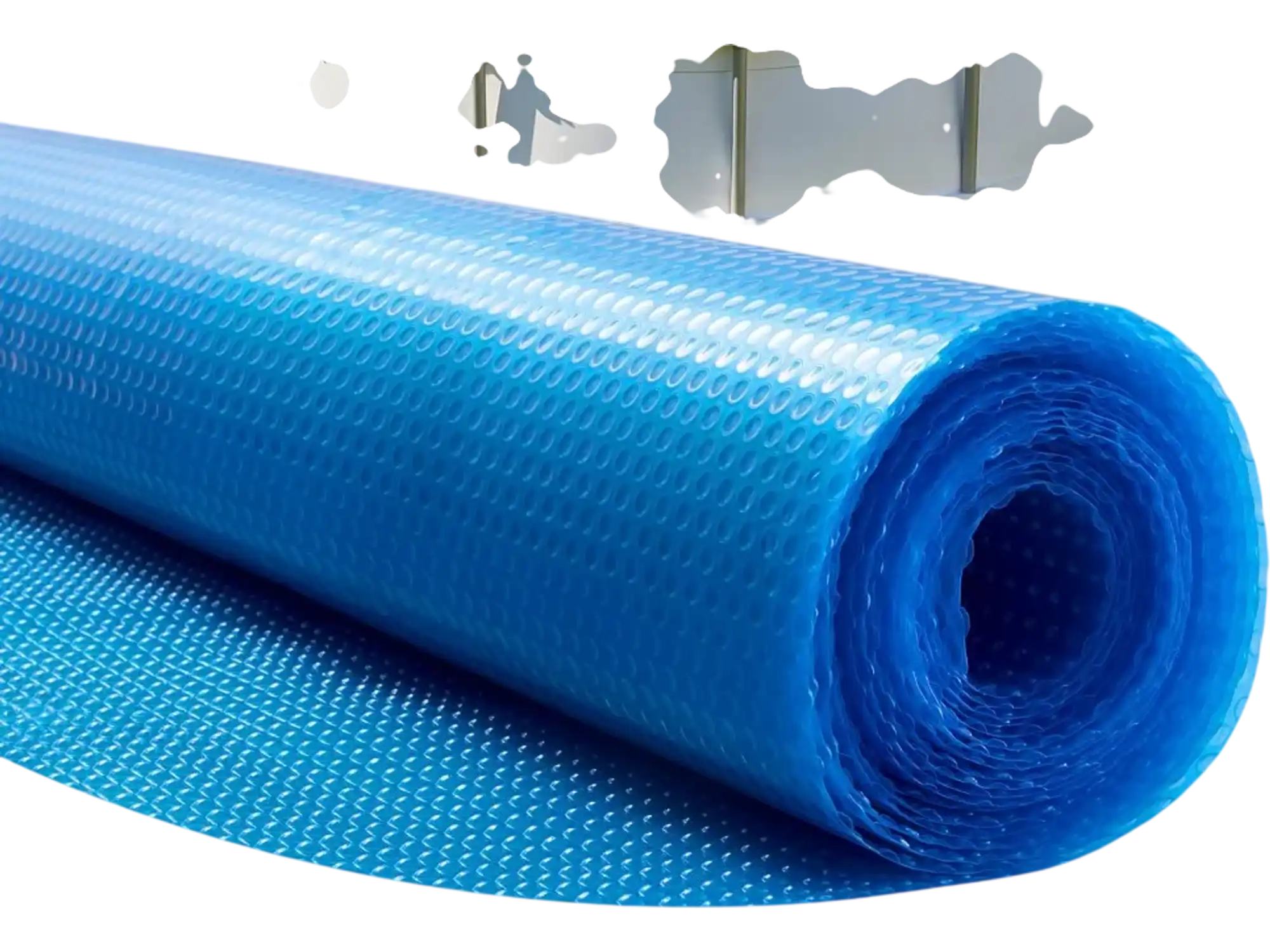 Vevor Solar Pool Cover 24' Round 8 Mil Blue Bubble Thermal Blanket New