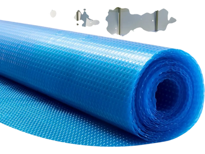 Vevor Solar Pool Cover 24' Round 8 Mil Blue Bubble Thermal Blanket New