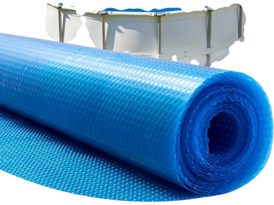 Vevor Solar Pool Cover 24' Round 16 Mil Bubble Blanket Blue New
