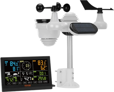 Vevor Weather Station 7-in-1 Wireless Indoor Outdoor Home Weather Station with 7.5