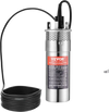 VEVOR Solar Water Pump, 12V DC 120W Submersible Deep Well Pump, Max Flow 3.2 GPM, Max Head 230 ft, Max Submersion 98.4 ft, Solar Powered Water Pump for Well