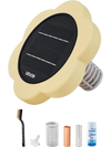 VEVOR Solar Pool Ionizer, Petal Copper Pool Ionizer Up to 45000 Gal, Floating Automatic Water Cleaner and Purifier, Chlorine Free Water, with Copper Anode, Spring, Brush and Filter for Pools & Spas