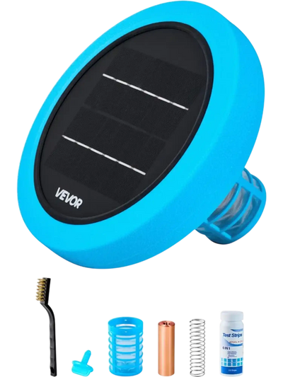 Vevor Solar Pool Ionizer Floating Copper Water Cleaner Purifier 35,000 Gal New