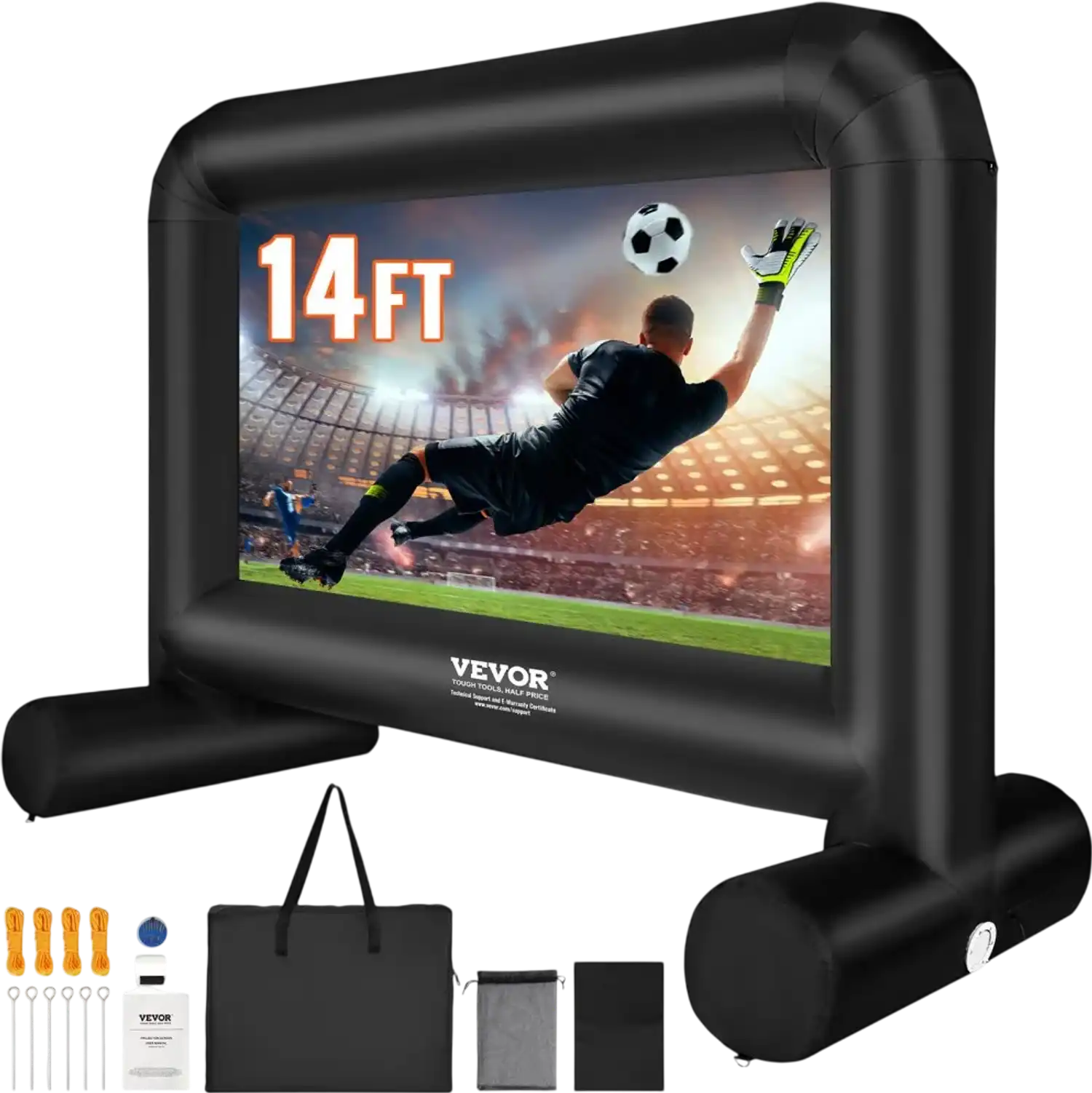 Vevor Inflatable Movie Screen 14' Outdoor Front/Rear Projection Screen New