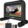VEVOR Inflatable Movie Screen, 14 FT Inflatable Projector Screen for Outside with Blower and Carrying Bag, Front/Rear Projection, Oxford Fabric Blow Up Screen for Outdoor Parties Backyard Movie Night
