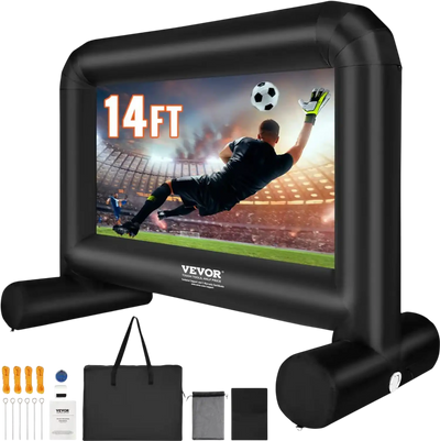 Vevor Inflatable Movie Screen 14' Outdoor Front/Rear Projection Screen New