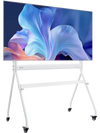 VEVOR Rolling TV Stand, Mobile TV Cart for 35-100 Inch LED/LCD/OLED Flat/Curved TVs, Portable Monitor Stand with Wheels Hold up to 198 lbs for Living Room, Bedroom, Office, Outdoor, Max VESA 800x600mm