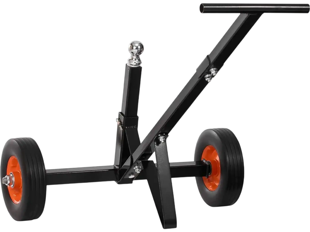 VEVOR Trailer Dolly, 600lbs Tongue Weight Capacity, Carbon Steel Trailer Mover with 1-7/8 in Hitch Ball and 10 in Solid Tires, Portable Tow Dolly for Moving Car RV Boat Trailer