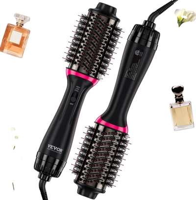 VEVOR Hair Blow Dryer Brush, 4 in 1 Ionic Hair Dryer Styler and Volumizer with Electroplated Titanium & 2.56