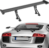 VEVOR GT Wing Car Spoiler, 43.3 inch Universal Spoiler with Single Deck, Adjustable Lightweight Aluminum, Car Rear Spoiler Wing, Racing Spoiler BGW/JDM Drift Black