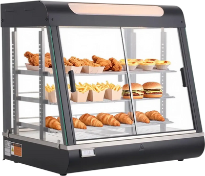 Vevor Food Warmer Display 3-Tier Commercial 106 Qt Countertop New