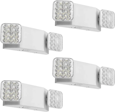 Vevor Emergency Lights 4-Pack Battery Backup Commercial LED Fixtures New
