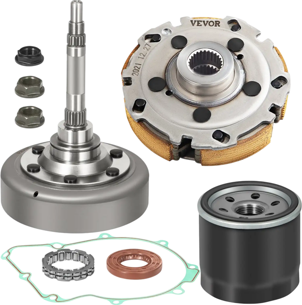 VEVOR Wet Clutch Kits Assembly compatible with UTV ATV 500 700 MSU-500 MSU-700 Massimo Alligator Menards Yardsport Qlink FrontRunner Supermach