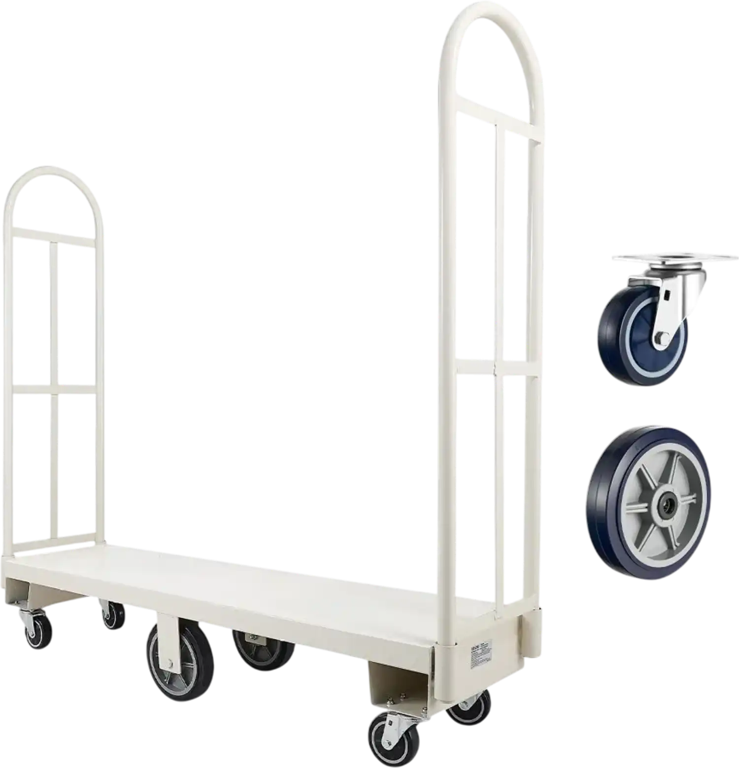 Vevor Platform Truck U-Boat Dolly 2000 lbs Heavy-Duty Steel Utility Cart New