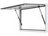 VEVOR Concession Window for Food Truck, 36"x24" Aluminum Alloy Food Truck Service Window, Up to 85 Degrees Stand Serving Window with Awning Door & Drag Hook,  for Food Trucks Concession Trailers