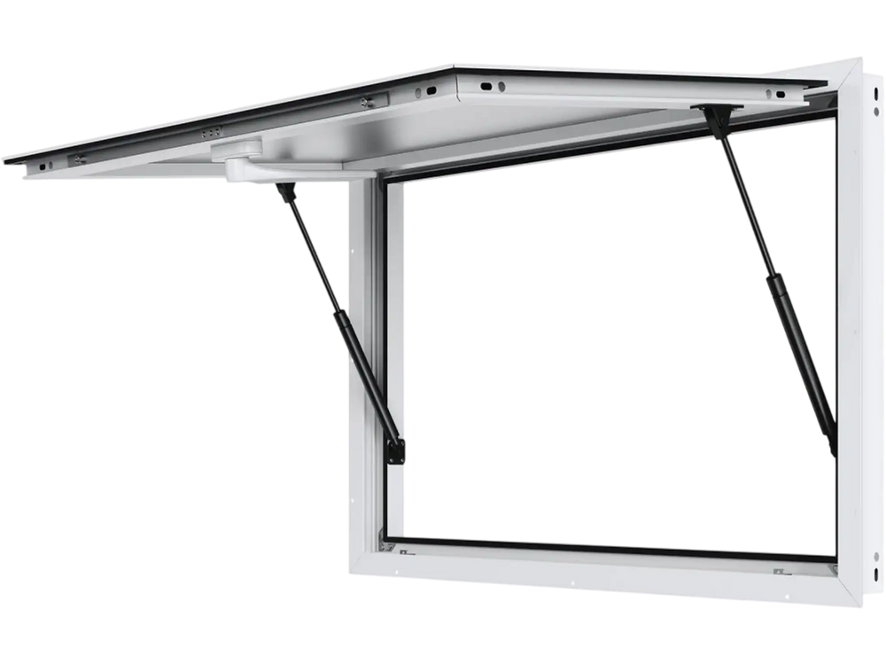 VEVOR Concession Window for Food Truck, 36"x24" Aluminum Alloy Food Truck Service Window, Up to 85 Degrees Stand Serving Window with Awning Door & Drag Hook,  for Food Trucks Concession Trailers