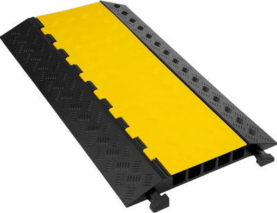 Vevor Cable Protector Ramp 5-Channel Heavy Duty Rubber Wire Cover 35