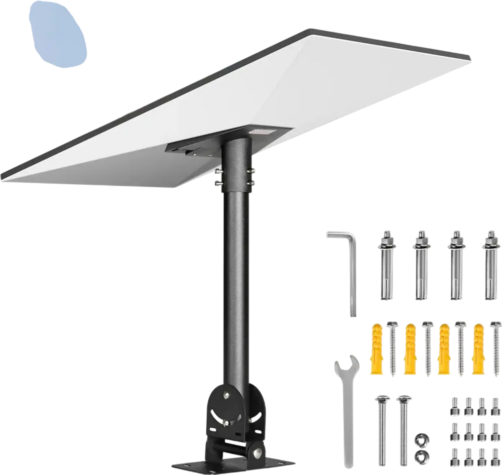 VEVOR Starlink Gen 3 Roof Mount, 30-150° Adjustable Angle Mounting Roof Pole Adapter, Heavy-Duty Steel Starlink Standard Gen 3 Pipe Kit, Compatible with Gen3 and V3, Easy to Assembly, Black