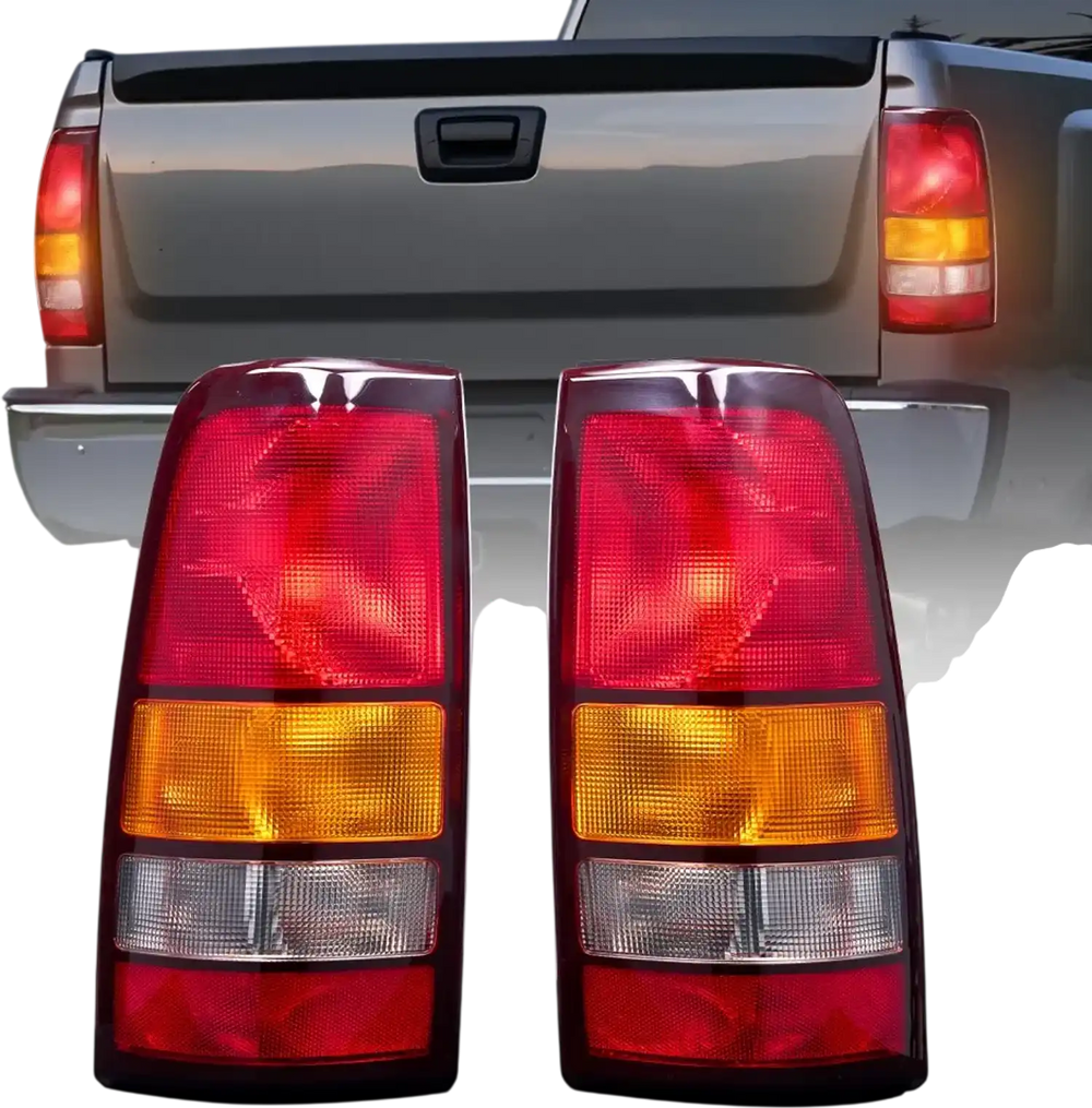 VEVOR Tail Light Assembly Compatible with 1999-2003 Chevy Silverado 1999-2006 GMC Sierra 1500 1500 HD 2500 2500 HD 3500, 2007 GMC Sierra Classic Driver & Passenger Side Taillights without Bulbs (2PCS)