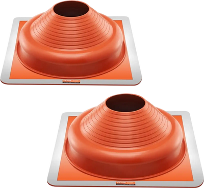 Vevor Roof Pipe Flashing Boots High Temp Silicone 2-Pc Set for 6-1/4
