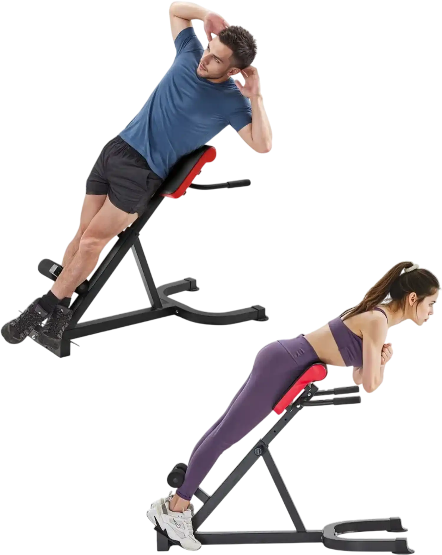 Vevor Roman Chair Hyperextension Bench Adjustable Home Gym Workout Bench New
