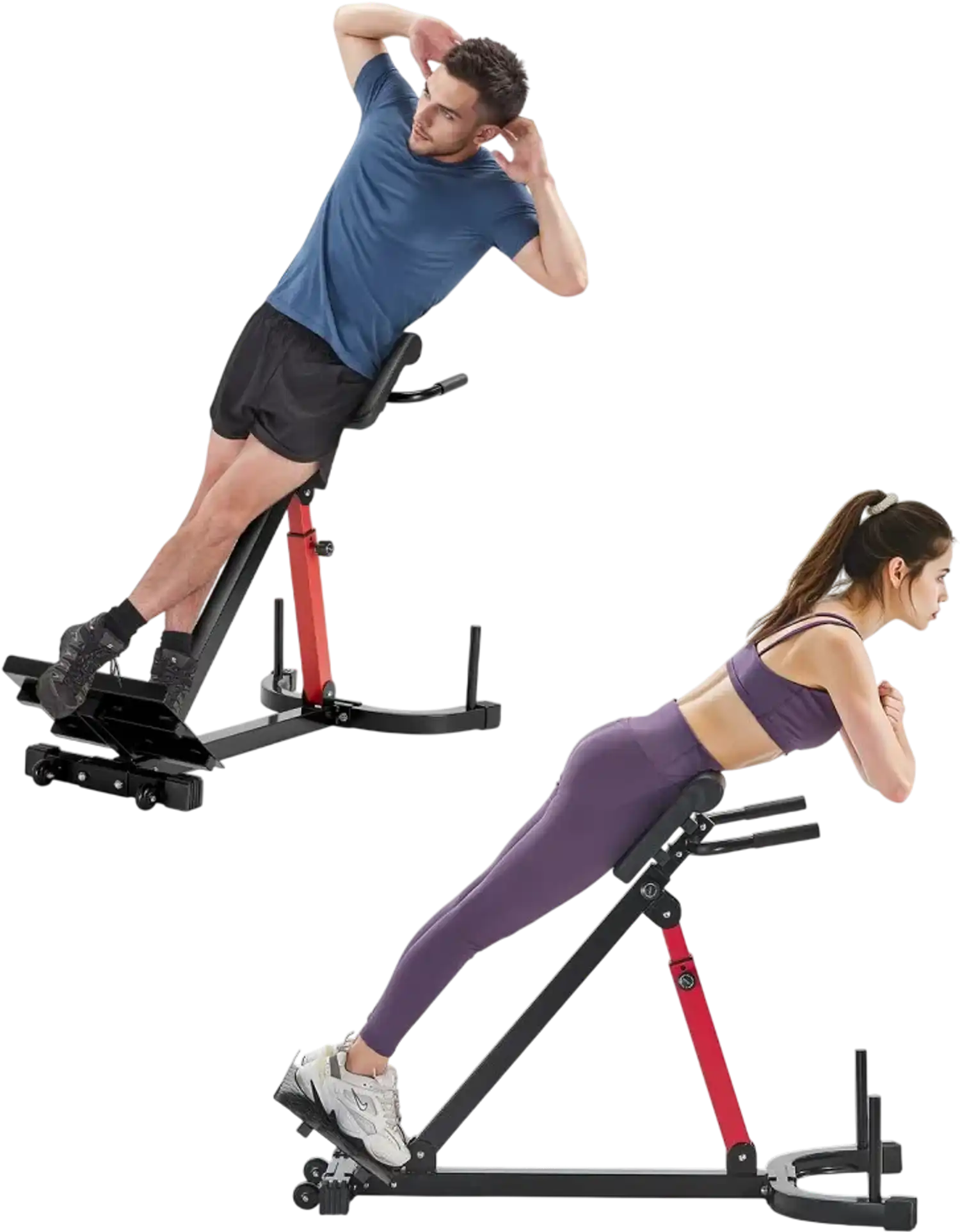 Vevor Roman Chair Hyperextension Bench Adjustable Back Extension Machine New